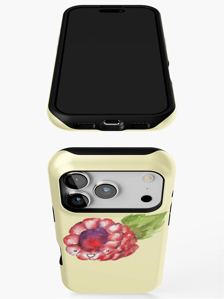 Thumbnail 3 of 4, iPhone Case, Happy Raspberry designed and sold by Squeak Studio.