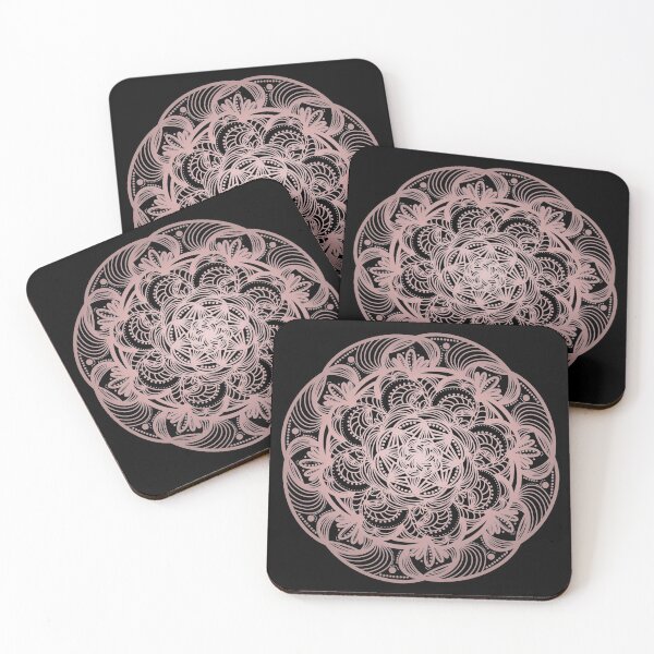 Item preview, Ash Pink Flower Burst Mandala designed and sold by Stacia Boyd.