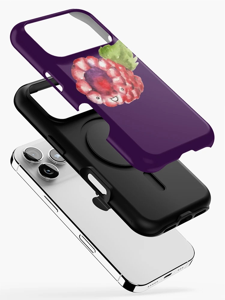 Thumbnail 2 of 4, iPhone Case, Happy Raspberry designed and sold by Squeak Studio.