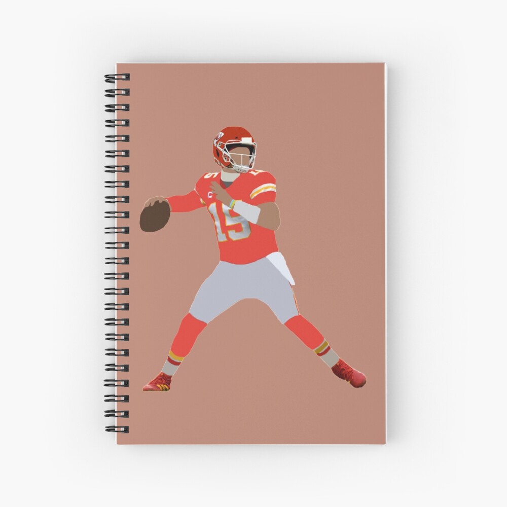 Patrick Mahomes Jersey Spiral Notebook for Sale by Alexandra