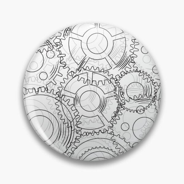 Item preview, Mechanical Gears Pattern designed and sold by KammilDesigns.