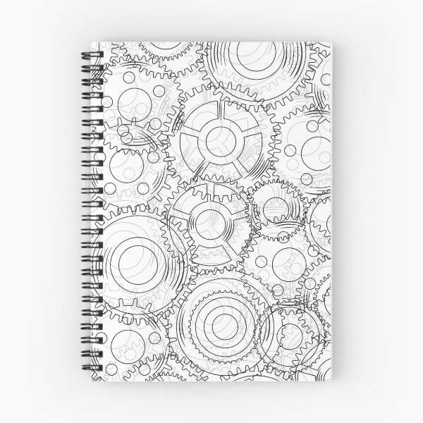 Item preview, Mechanical Gears Pattern designed and sold by KammilDesigns.