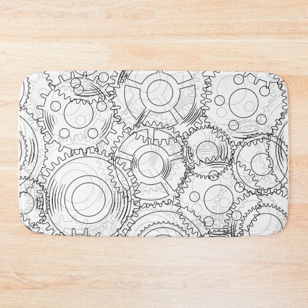 Item preview, Mechanical Gears Pattern designed and sold by KammilDesigns.