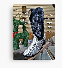 Snakeskin Boots Canvas Print