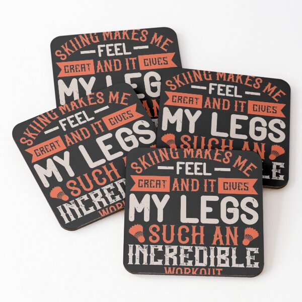 Item preview, Skiing Makes Me Feel Great, And It Gives My Legs Such An Incredible Workout designed and sold by GoodVibeDesign.