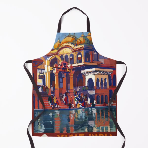 Item preview, retro classic Mutra India poster designed and sold by CorasPosters.