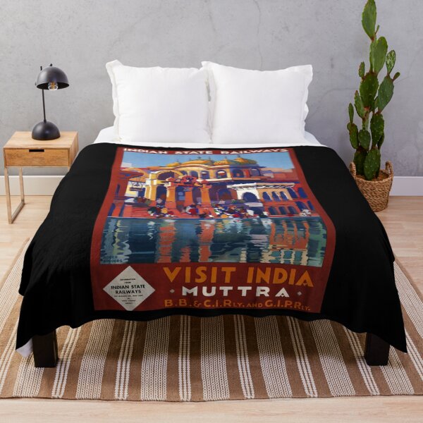Item preview, retro classic Mutra India poster designed and sold by CorasPosters.