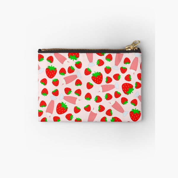 Item preview, Cute Strawberry Milkshake Pattern designed and sold by Miss Tea Positive.