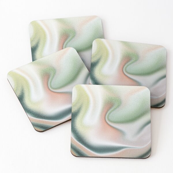 Item preview, Abstract Peach & Sage Colorful Illustration : Watermelon Sugar designed and sold by Kristen Lucero.