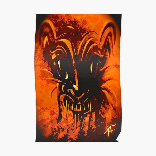 At the door. Poster