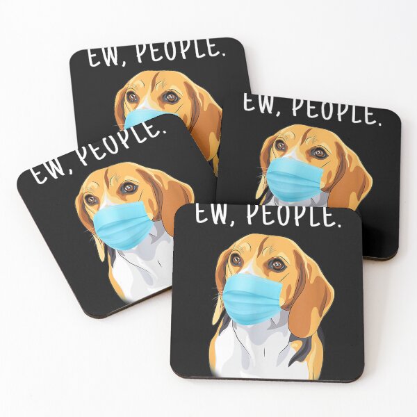 Item preview, Ew People Beagle Dog Wearing A Face Mask designed and sold by BrockSly.