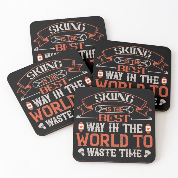 Item preview, Skiing Is The Best Way In The World To Waste Time designed and sold by GoodVibeDesign.