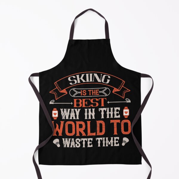 Item preview, Skiing Is The Best Way In The World To Waste Time designed and sold by GoodVibeDesign.