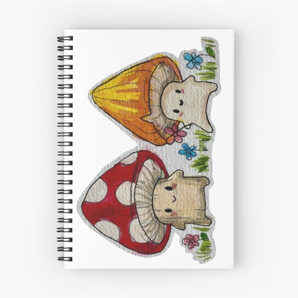 Item preview, Tiny Mushrooms picking Flowers designed and sold by abbiekye.