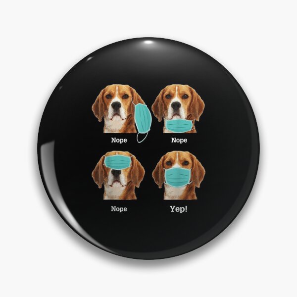 Item preview, Funny Beagle Dog How To Wear Mask designed and sold by BrockSly.