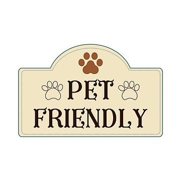 Pet Friendly Label Sticker for Sale by meicha