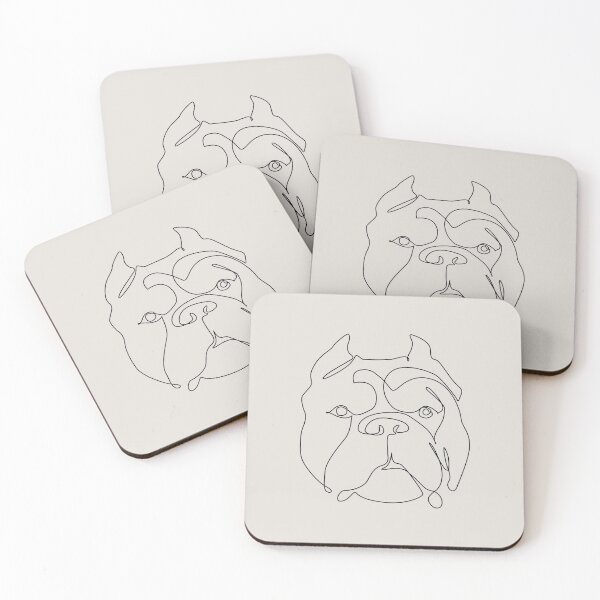 Item preview, One Line Pit bull designed and sold by Huebucket.