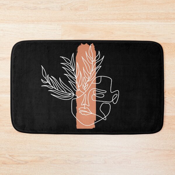 Item preview, Sad face with floral and paint strokes - line art designed and sold by Ilham Firdaus.