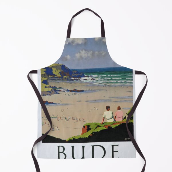 Item preview, retro classic Bude poster designed and sold by CorasPosters.