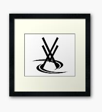 black Framed Print