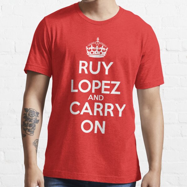  Chess Opening T-Shirt Ruy Lopez Spanish Game Player Tee 1.E4 :  Clothing, Shoes & Jewelry