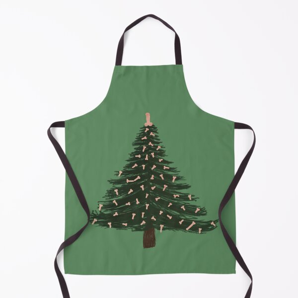 Item preview, Christmas Tree with Penis Ornaments (green) designed and sold by FartBubble.