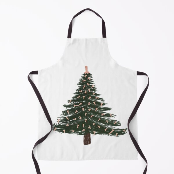 Item preview, Christmas Tree with Penis Ornaments (white) designed and sold by FartBubble.