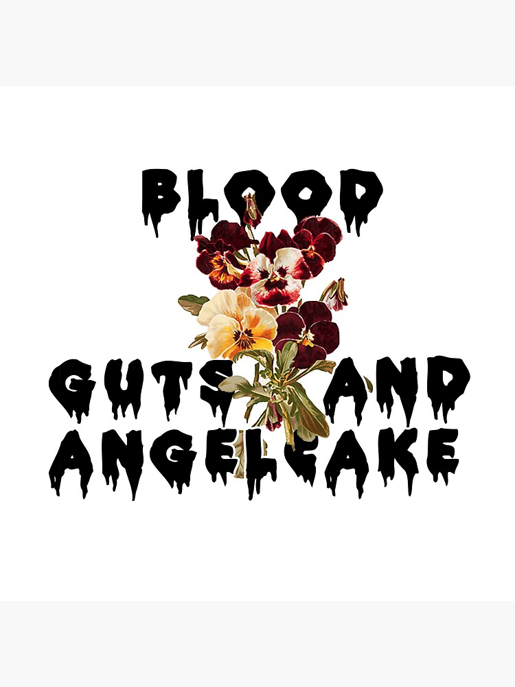"Blood Guts and Angelcake" Poster by shebandit | Redbubble