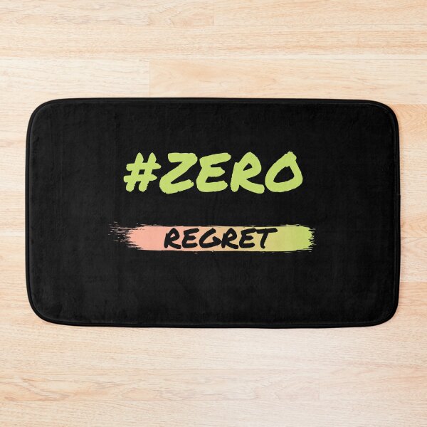 Item preview, Zero regret text design designed and sold by kajalkanojia.