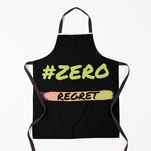 Item preview, Zero regret text design designed and sold by kajalkanojia.