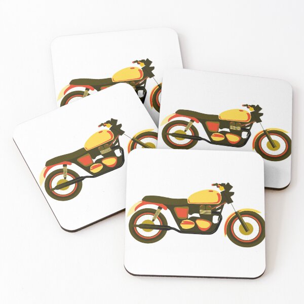 Item preview, yellow red motorbike two-wheeler designed and sold by Indite.