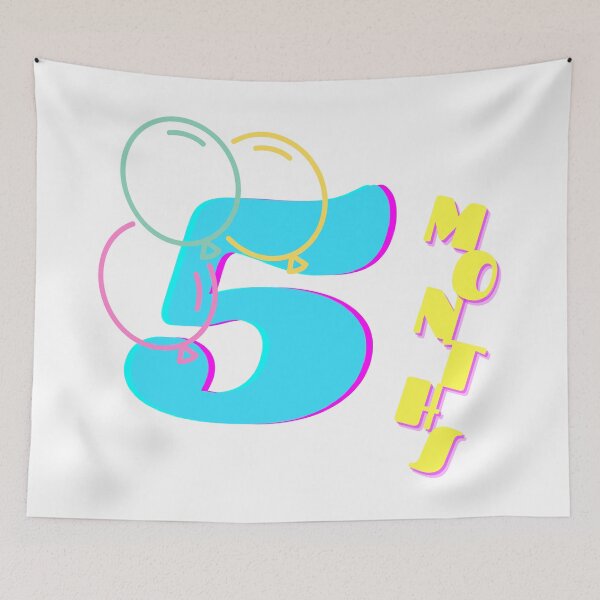 Item preview, Baby monthly milestone 5 months designed and sold by sully-boutique.