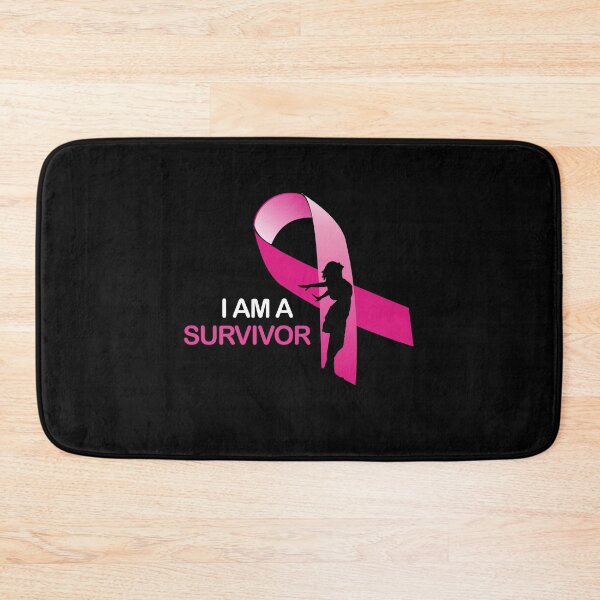 Item preview, I am a survivor pink ribbon for woman who beat breast cancer designed and sold by mederDESIGNS.