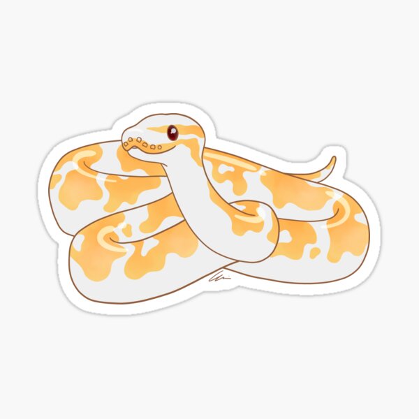 Item preview, Albino ball python illustration II designed and sold by anacecilia.