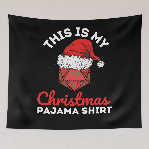Item preview, This is my Christmas Dungeons and Dragons Pajama Shirt designed and sold by DatDragonShop.