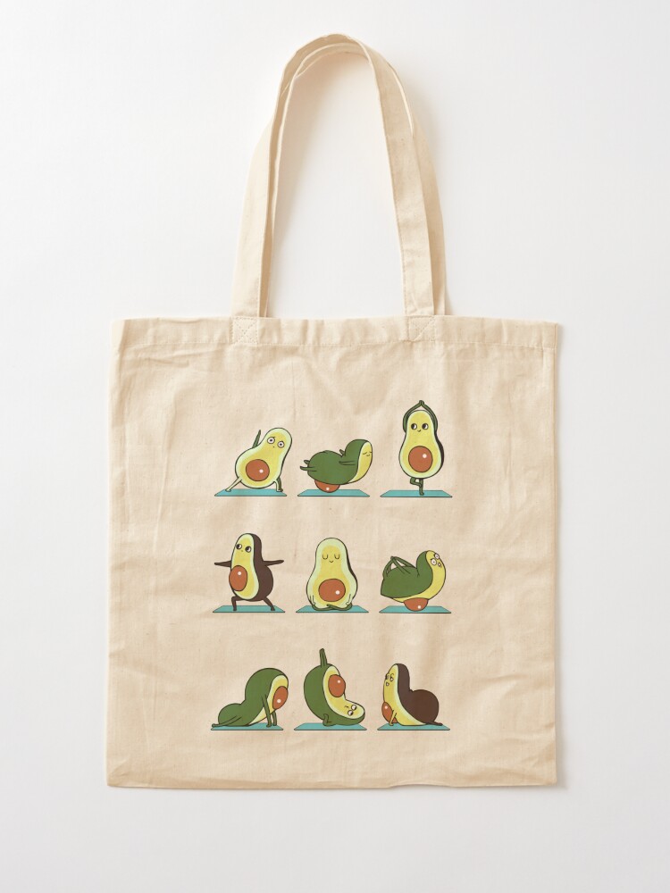 Avocado Yoga Tote Bag for Sale by Huebucket