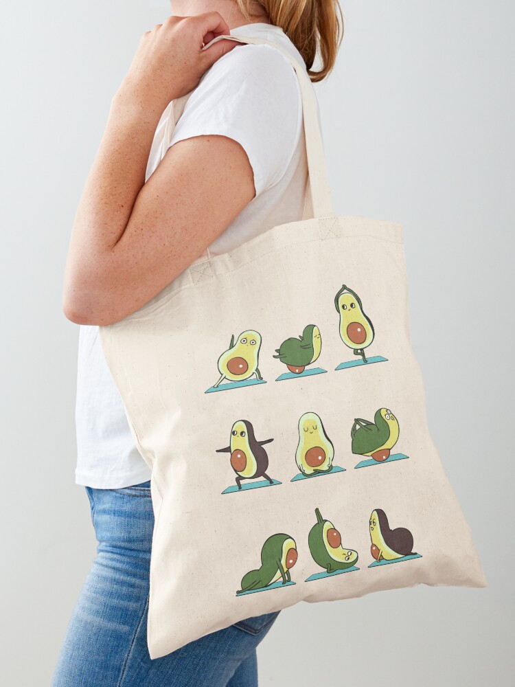 Avocado Yoga Tote Bag for Sale by Huebucket