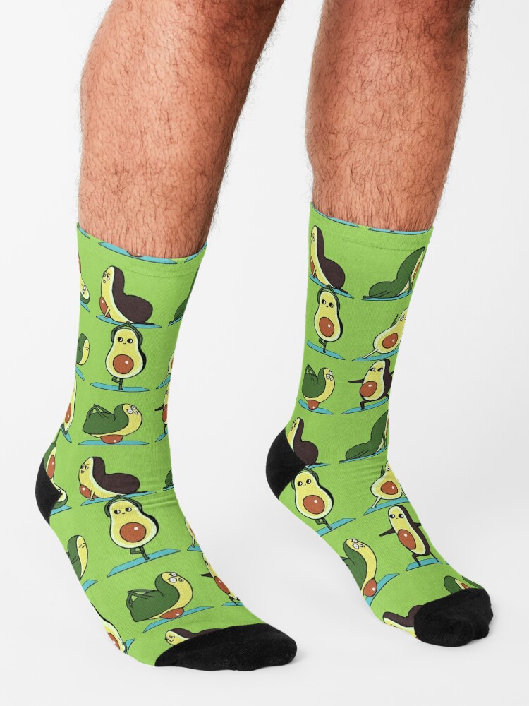 Avocado Yoga Socks for Sale by Huebucket