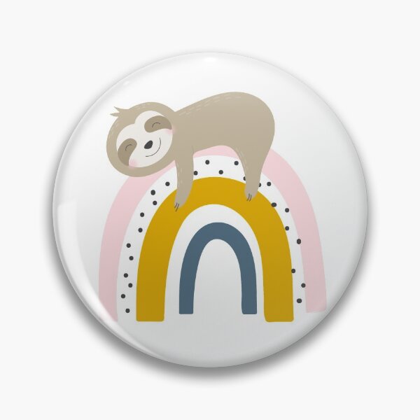 Item preview, Sleepy Rainbow Sloth designed and sold by erinnn41.