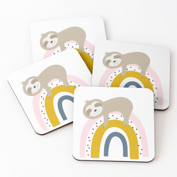 Item preview, Sleepy Rainbow Sloth designed and sold by erinnn41.