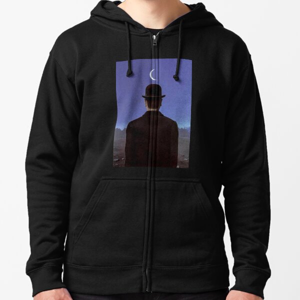 The Schoolmaster Rene Magritte Zipped Hoodie