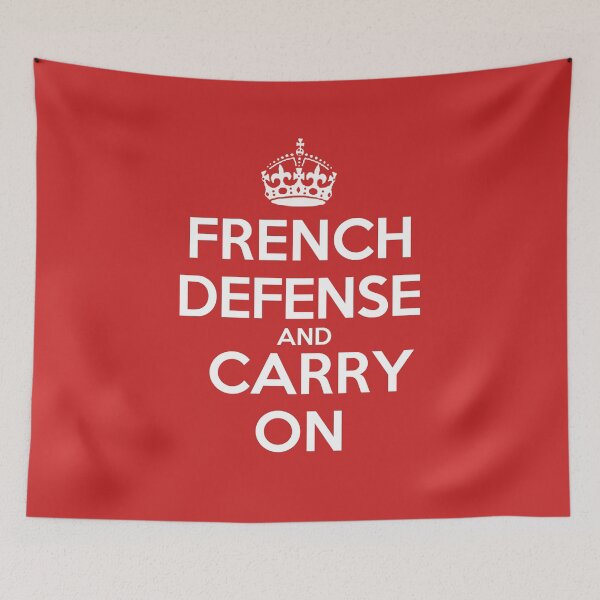 Item preview, French Defense and Carry On - Chess opening T-Shirt designed and sold by edygun.