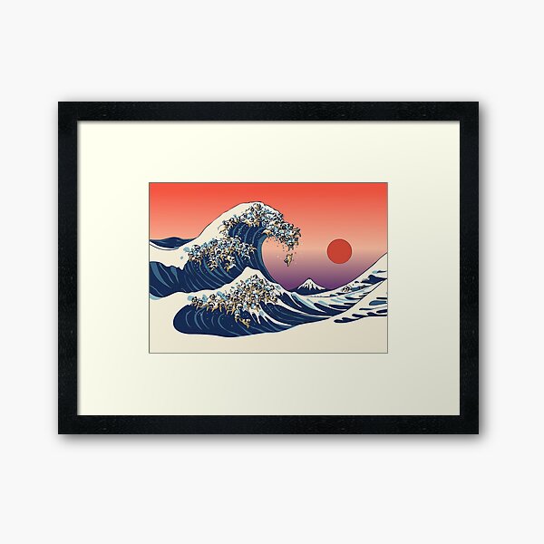 Item preview, The Great Wave of Pug designed and sold by Huebucket.