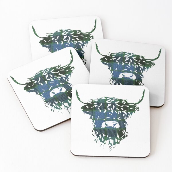 Item preview, MacKay Tartan Scottish Highland Cow designed and sold by PoshJocks.