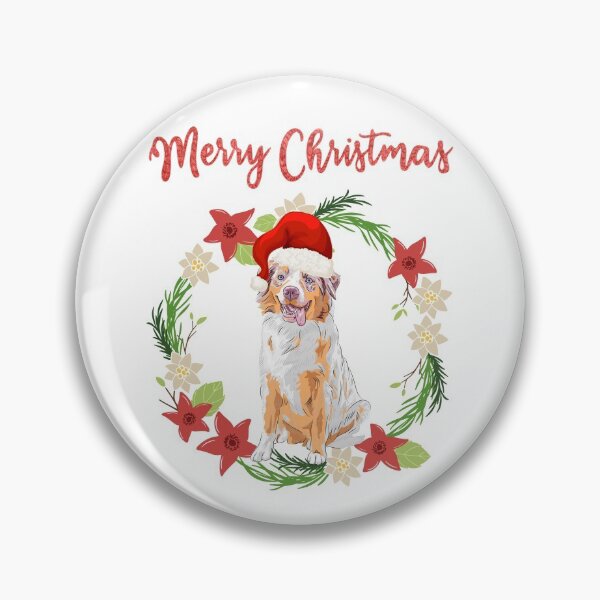 Item preview, Australian Shepherd Christmas designed and sold by The Little Wood Cottage.