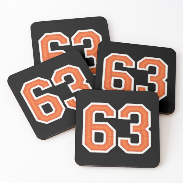 Item preview, Sports Number 63 Jersey Sixty Three Orange designed and sold by elhefe.