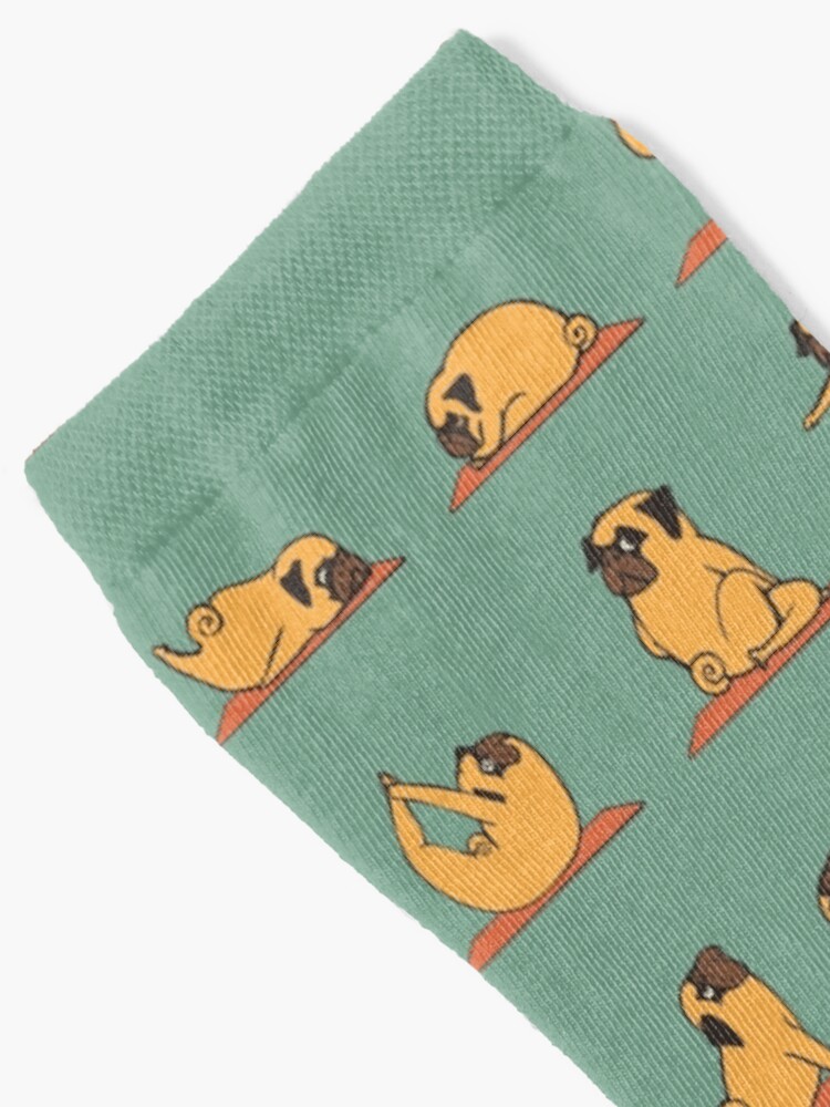 Alternate view of Pug Yoga Socks