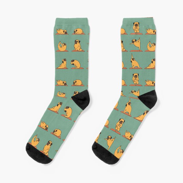 Pug Yoga Socks