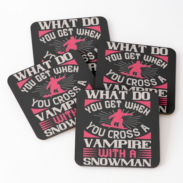 Item preview, What Do You Get When You Cross A Vampire With A Snowman designed and sold by GoodVibeDesign.