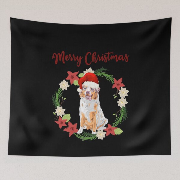 Item preview, Australian Shepherd Christmas designed and sold by The Little Wood Cottage.
